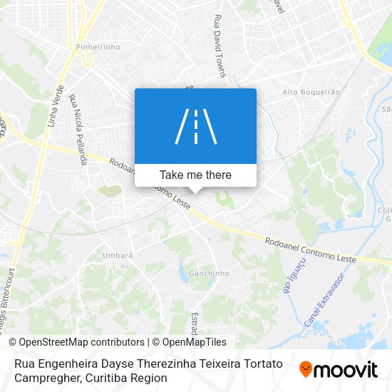 Rua Engenheira Dayse Therezinha Teixeira Tortato Campregher map