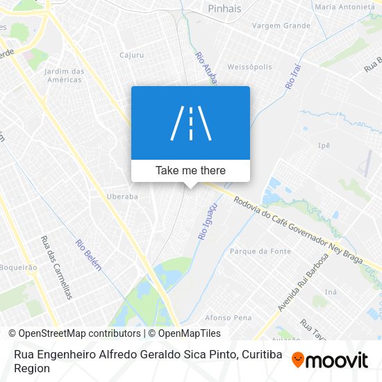 Rua Engenheiro Alfredo Geraldo Sica Pinto map