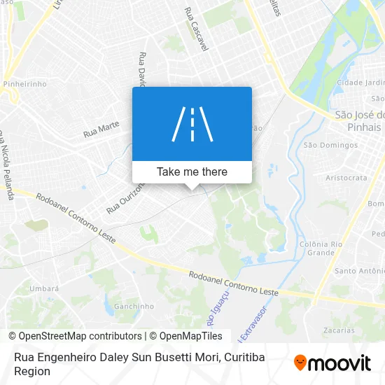 Rua Engenheiro Daley Sun Busetti Mori map