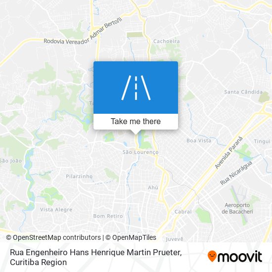 Rua Engenheiro Hans Henrique Martin Prueter map