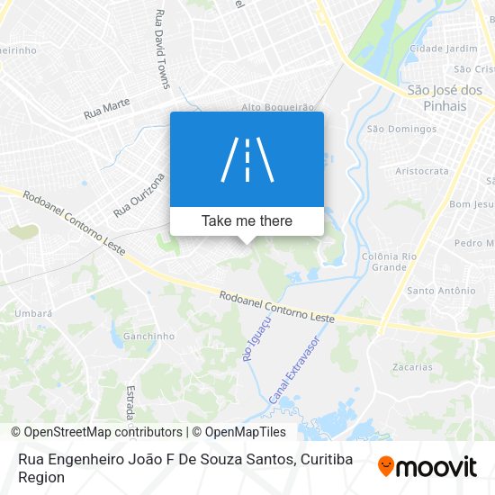 Rua Engenheiro João F De Souza Santos map