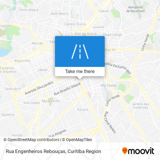 Mapa Rua Engenheiros Rebouças