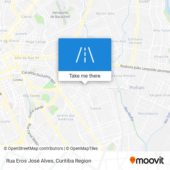 Rua Eros José Alves map