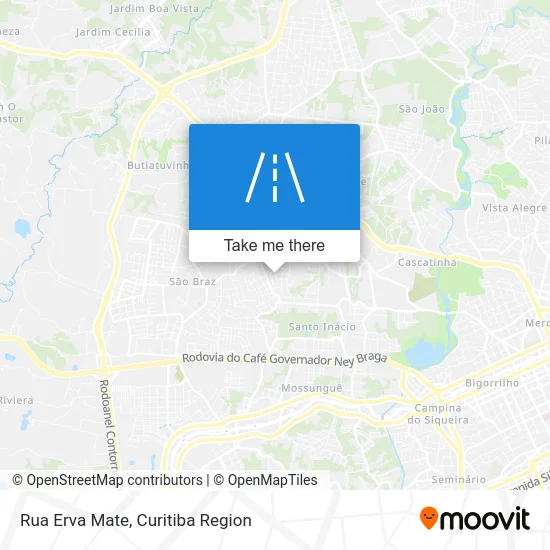 Rua Erva Mate map
