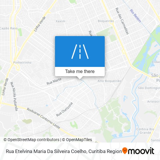 Mapa Rua Etelvina Maria Da Silveira Coelho