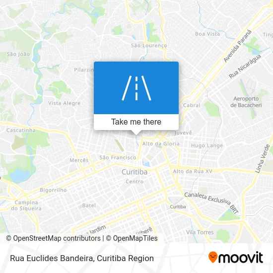 Rua Euclides Bandeira map