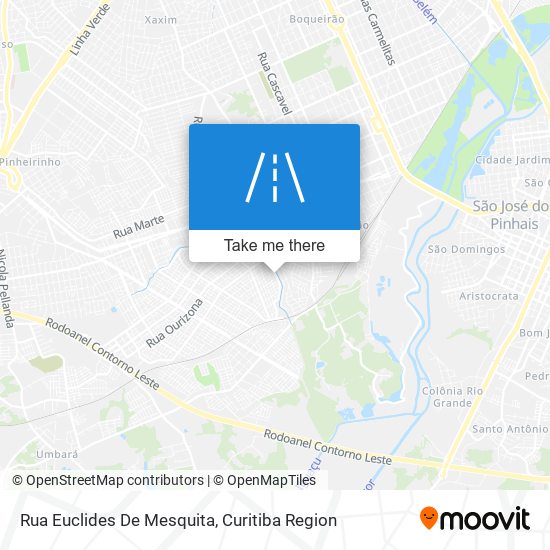 Mapa Rua Euclides De Mesquita