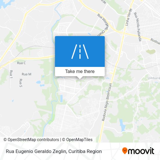 Rua Eugenio Geraldo Zeglin map