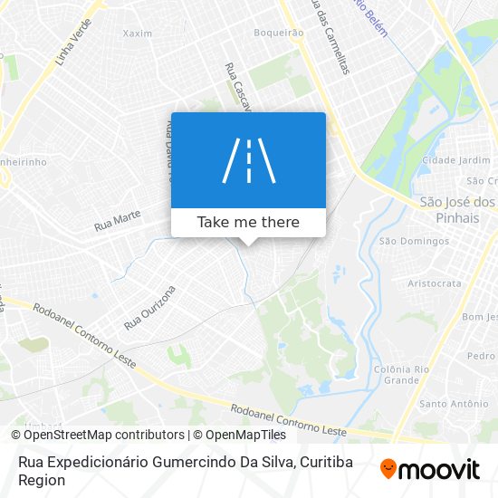 Mapa Rua Expedicionário Gumercindo Da Silva