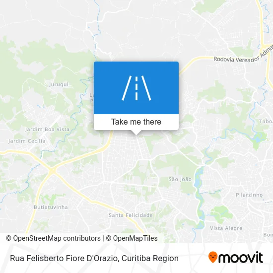 Rua Felisberto Fiore D'Orazio map