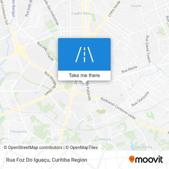 Rua Foz Do Iguaçu map