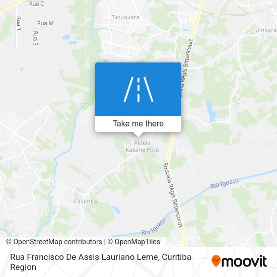 Rua Francisco De Assis Lauriano Leme map