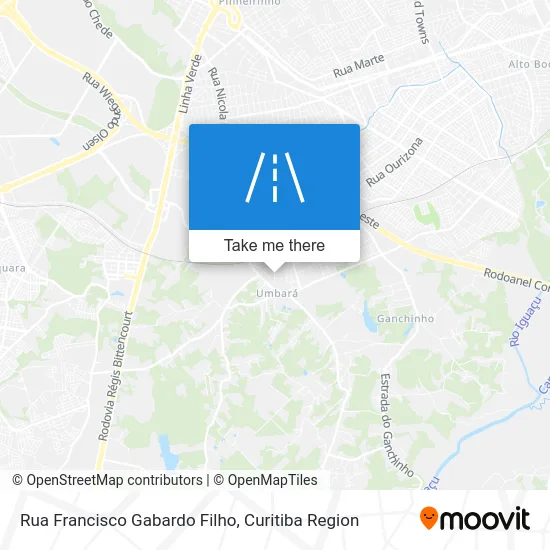 Rua Francisco Gabardo Filho map