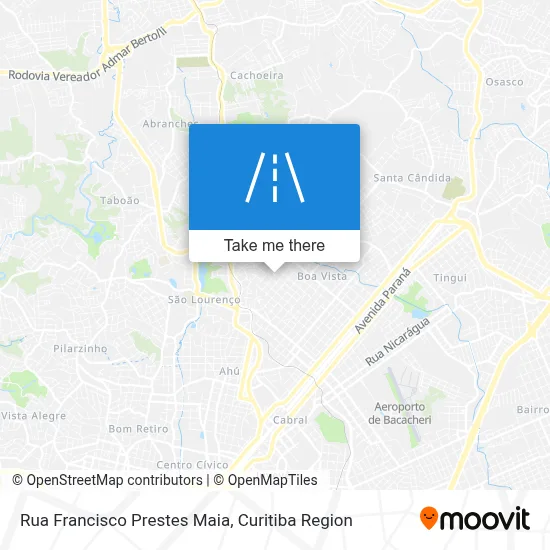 Rua Francisco Prestes Maia map