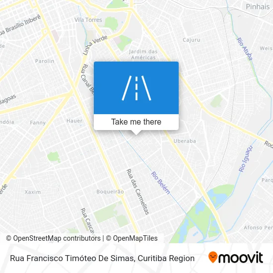 Rua Francisco Timóteo De Simas map
