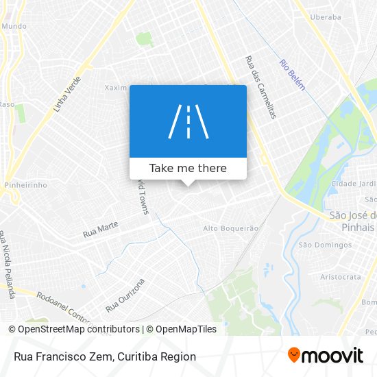 Mapa Rua Francisco Zem