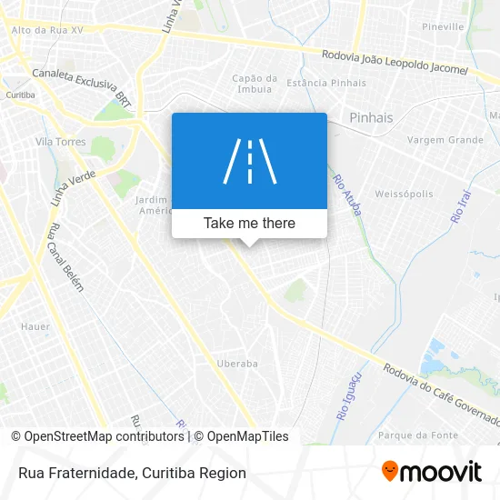 Rua Fraternidade map