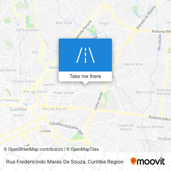 Rua Fredericindo Marés De Souza map