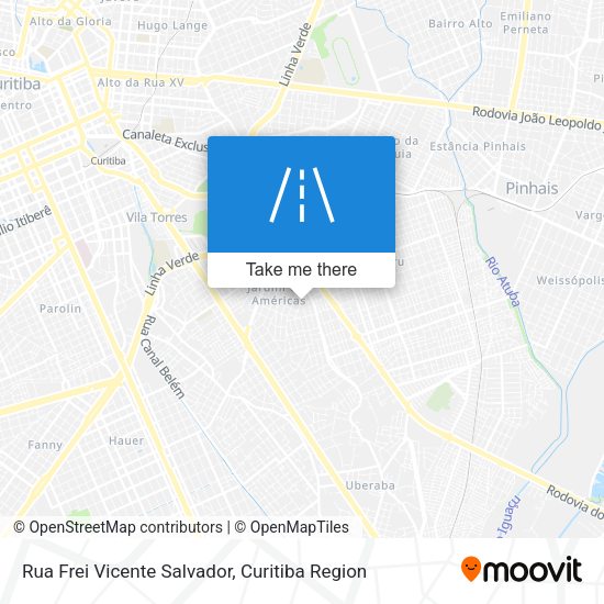 Rua Frei Vicente Salvador map
