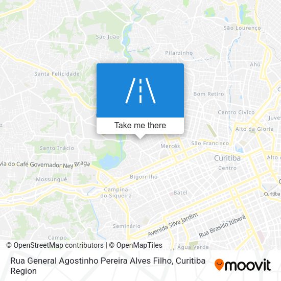 Rua General Agostinho Pereira Alves Filho map