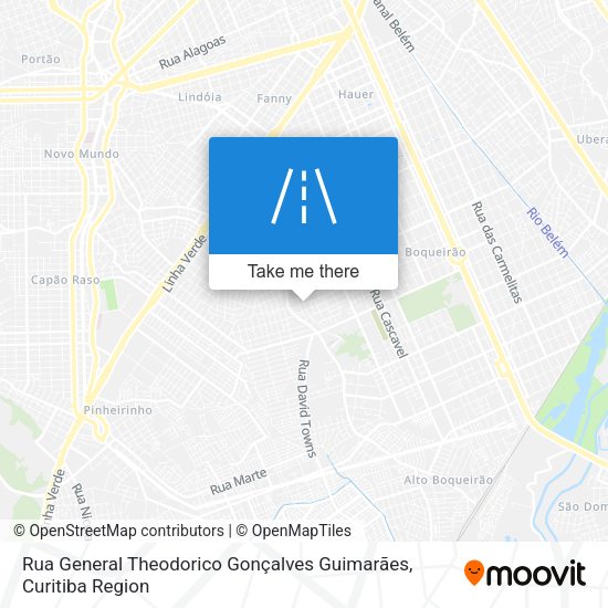 Rua General Theodorico Gonçalves Guimarães map