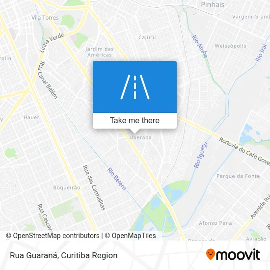Rua Guaraná map
