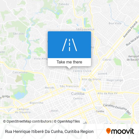 Rua Henrique Itiberê Da Cunha map