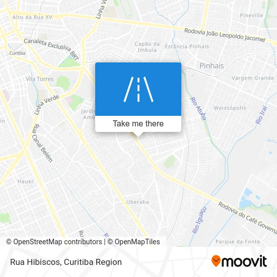 Rua Hibiscos map