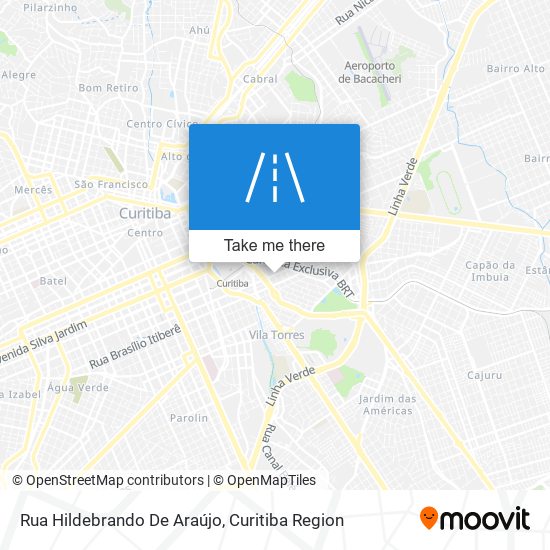 Mapa Rua Hildebrando De Araújo