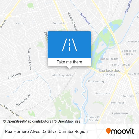 Rua Homero Alves Da Silva map
