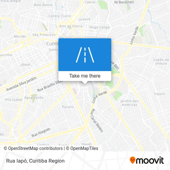 Rua Iapó map