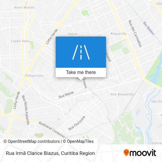 Rua Irmã Clarice Biazus map