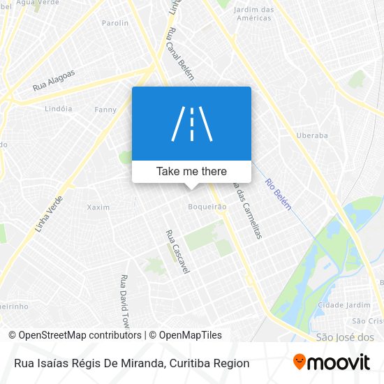 Rua Isaías Régis De Miranda map