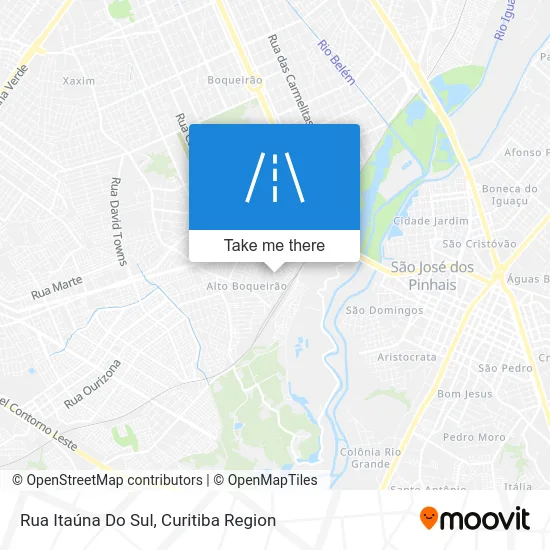 Rua Itaúna Do Sul map