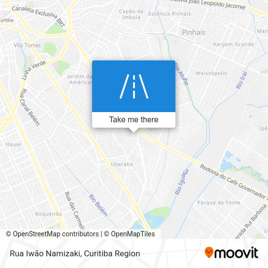 Rua Iwão Namizaki map