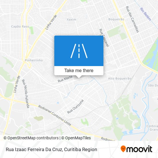 Rua Izaac Ferreira Da Cruz map