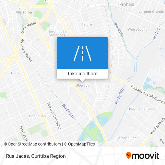 Rua Jacas map