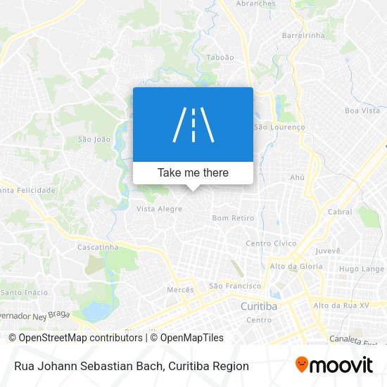 Rua Johann Sebastian Bach map