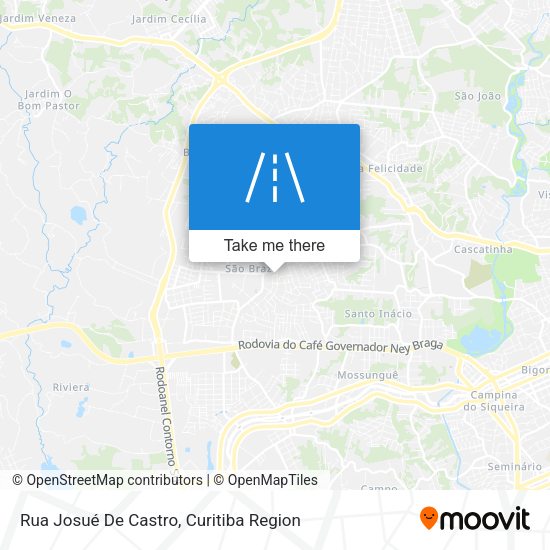 Rua Josué De Castro map