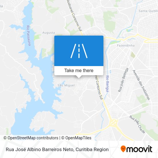 Rua José Albino Barreiros Neto map