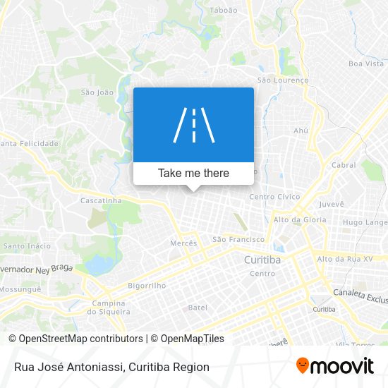 Rua José Antoniassi map