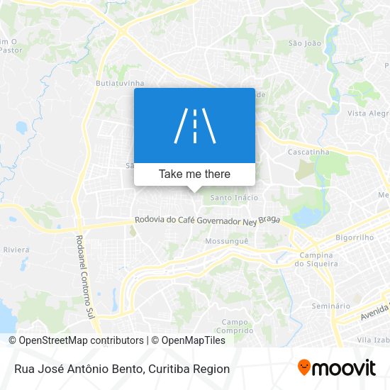 Rua José Antônio Bento map