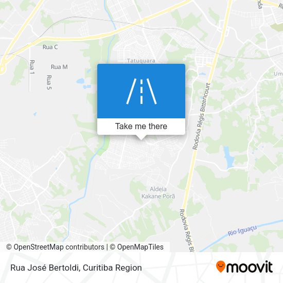 Rua José Bertoldi map