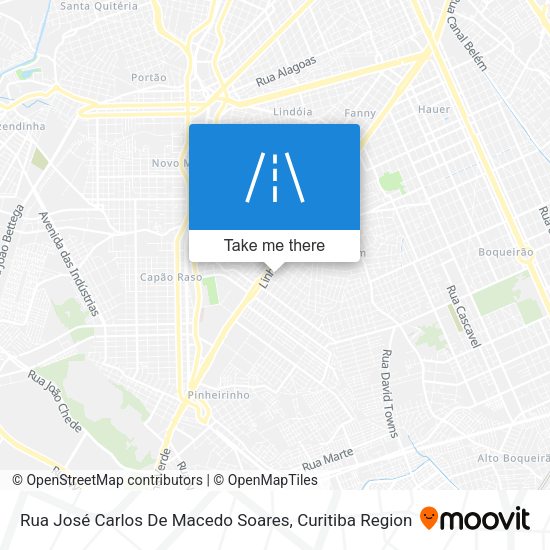 Rua José Carlos De Macedo Soares map