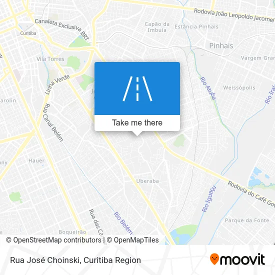 Rua José Choinski map