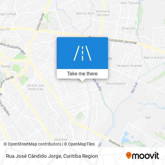 Rua José Cândido Jorge map