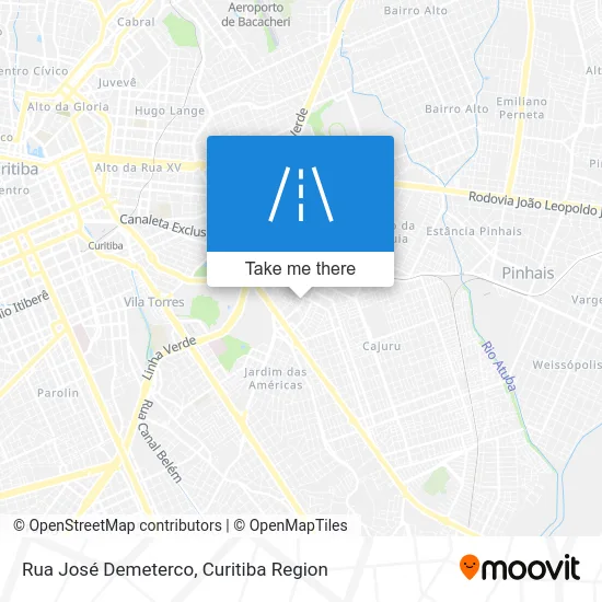 Rua José Demeterco map