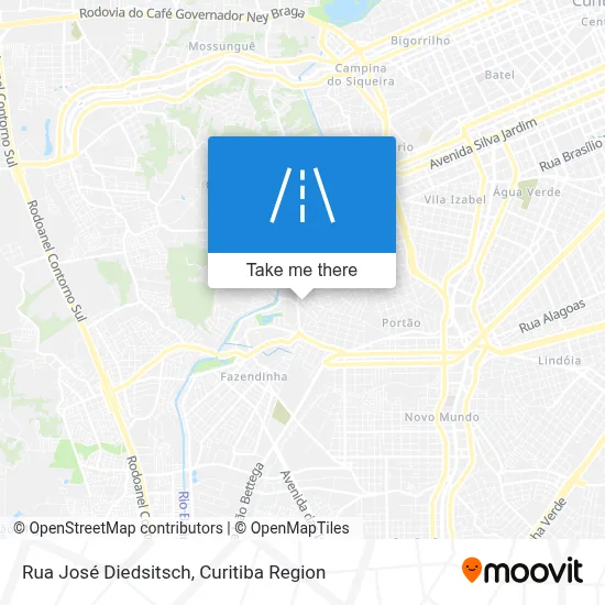 Rua José Diedsitsch map