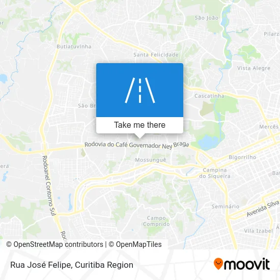 Rua José Felipe map