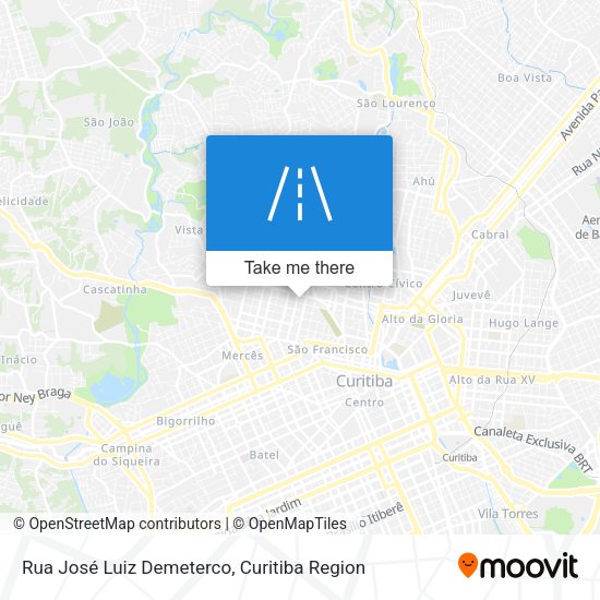 Rua José Luiz Demeterco map